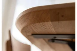 Tavolo rovere massello e gambe a x metallo nero 140x90 SISTINA