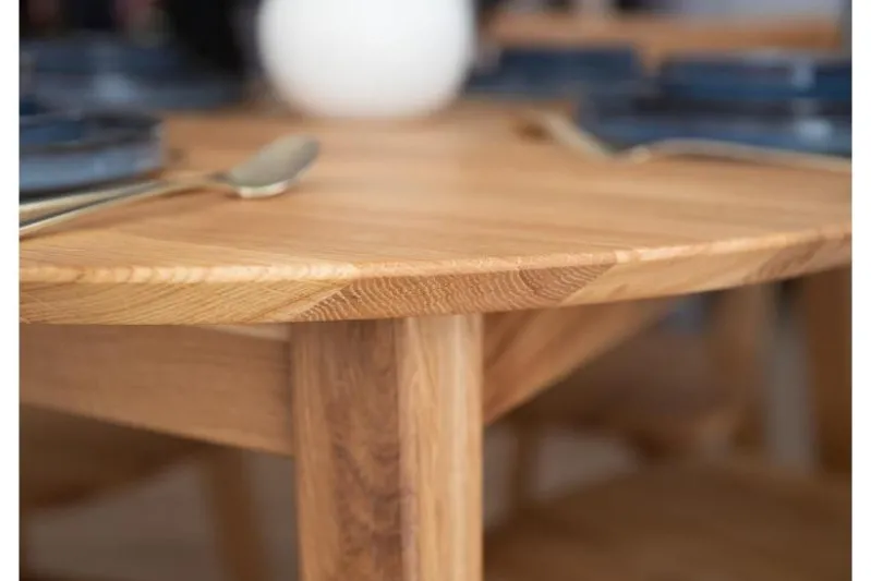Tavolo rovere massello naturale rotondo da 110 cm Orbetello