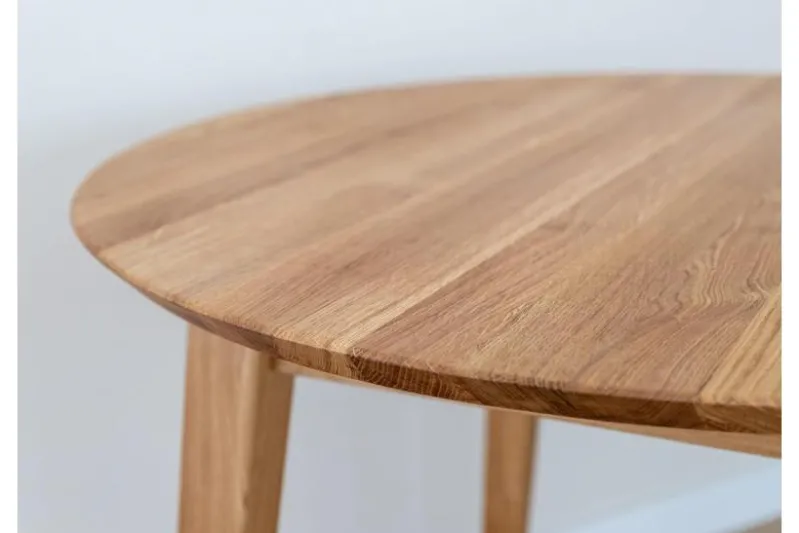 Tavolo rovere massello naturale rotondo da 110 cm Orbetello