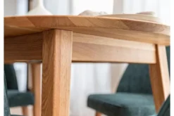 Tavolo rovere massello rotondo allungabile da 110 cm a 160 cm Orbetello