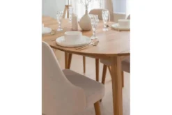 Tavolo rovere massello rotondo allungabile da 110 cm a 160 cm Orbetello