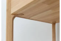 Toeletta moderna in rovere massello naturale oliato