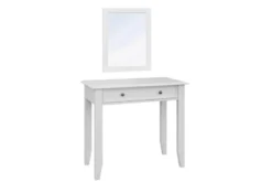 Toeletta shabby chic pino massello bianco