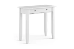 Toeletta shabby chic pino massello bianco