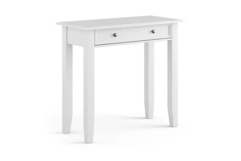 Toeletta shabby chic pino massello bianco