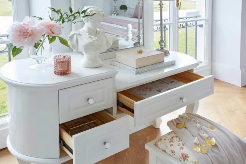 Toilette camera da letto con specchio Princess 806 colore Bianco