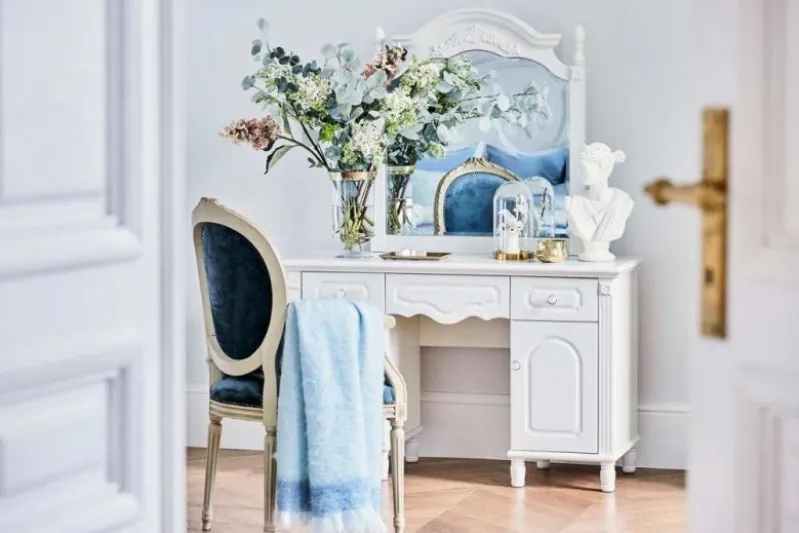 Toilette con specchio Princess 893 colore Bianco