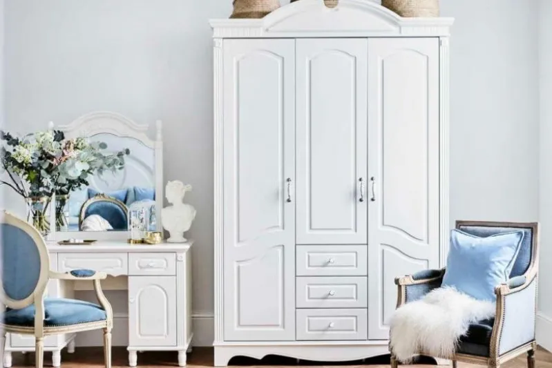 Toilette con specchio Princess 893 colore Bianco