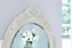 Toletta da trucco con specchio classica avorio BELLA 902A