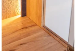 Vetrina alta 1 anta apertura sinistra in rovere massello naturale
