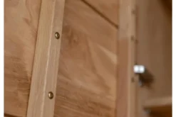 Vetrina alta 2 ante destra in legno naturale massello oliato