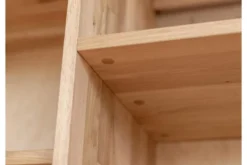 Vetrina alta 2 ante destra in legno naturale massello oliato