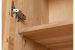 Vetrina alta 2 ante destra in legno naturale massello oliato