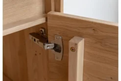Vetrina alta 2 ante destra in legno naturale massello oliato
