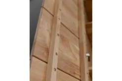 Vetrina alta 2 ante destra in legno naturale massello oliato