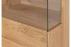 Vetrina alta 2 ante destra in legno naturale massello oliato