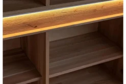 Vetrina alta 2 ante destra in legno naturale massello oliato
