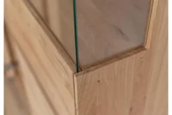 Vetrina alta 2 ante destra in legno naturale massello oliato