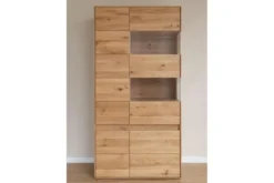 Vetrina alta 2 ante destra in legno naturale massello oliato