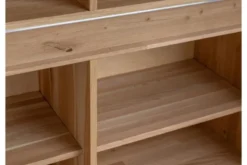 Vetrina alta 2 ante destra in legno naturale massello oliato