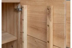 Vetrina 3 ante in legno naturale rovere massello moderna