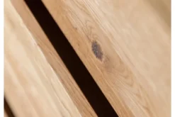 Vetrina 2 ante in legno naturale rovere massello vetro grafite