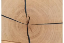 Vetrina 2 ante moderna con elemento di tronco rovere massello