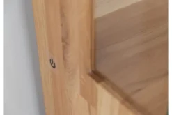 Vetrina 2 ante moderna con elemento di tronco rovere massello