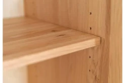 Vetrina 2 ante moderna con elemento di tronco rovere massello