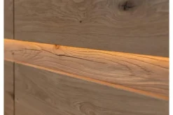 Vetrina bassa 2 ante design moderno in rovere massello grezzo