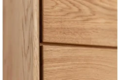 Vetrina bassa 2 ante design moderno in rovere massello grezzo