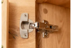 Vetrina bassa 2 ante design moderno in rovere massello grezzo