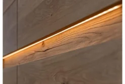 Vetrina bassa 2 ante design moderno in rovere massello grezzo