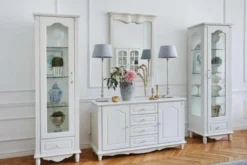 Vetrina bianca in stile provenzale destra Princess 861