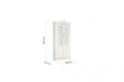 Vetrina provenzale 2 ante per salotto Princess 881
