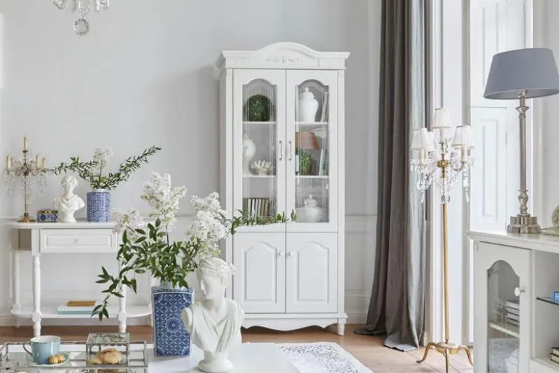 Vetrina provenzale 2 ante per salotto Princess 881