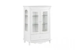 Vetrina provenzale bassa 2 anta Princess 860 colore Bianco