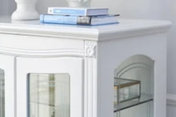 Vetrina provenzale bassa 2 anta Princess 860 colore Bianco
