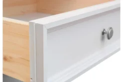 Vetrina shabby chic 1 anta pino massello bianco