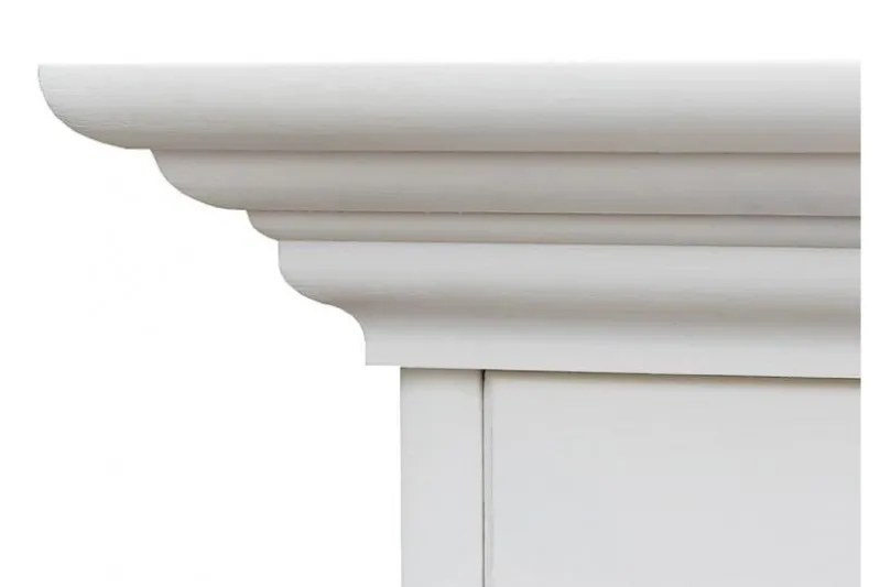 Vetrina shabby chic 1 anta pino massello bianco
