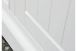 Vetrina shabby chic 1 anta pino massello bianco e top rovere