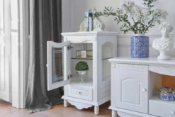 Vetrina stile provenzale bianca a 1 anta Princess 860