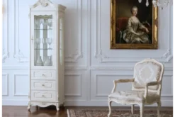 Vetrina tre cassetti classica avorio destra Bella 916