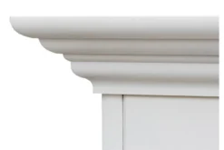 Vetrinetta shabby chic pino massello bianco