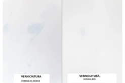 Vetrinetta shabby chic pino massello bianco